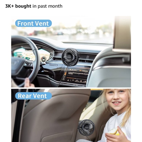 Tripole Car Vent Fan-SEE PICS 4 INFO (1 of 2 available) - Picture 4 of 7